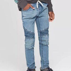 Boys' Super Skinny Pull-On Moto Jeans
